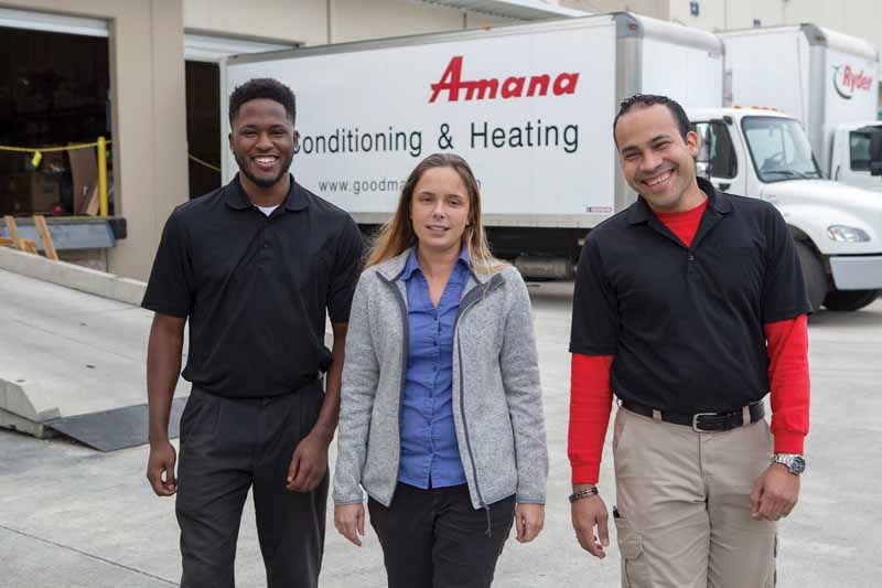 amana employees on dock